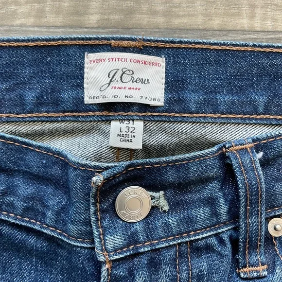 31x32 J Crew 770 Straight Jean Men’s Blue 100% Cotton AB055 - Picture 4 of 11